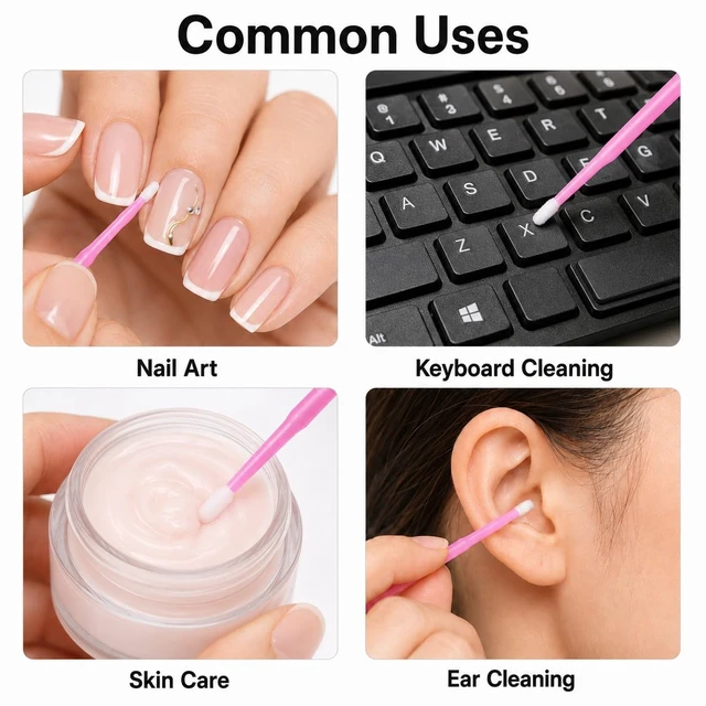 Alt view image 5 of 6 - G2PLUS Micro Cotton Swabs 500PCS Disposable Eyelash Extension Applicators