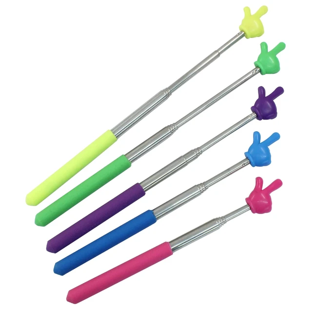Alt view image 5 of 5 - 5 Pcs Retractable Teacher Pointer, Extendable Finger Pointer