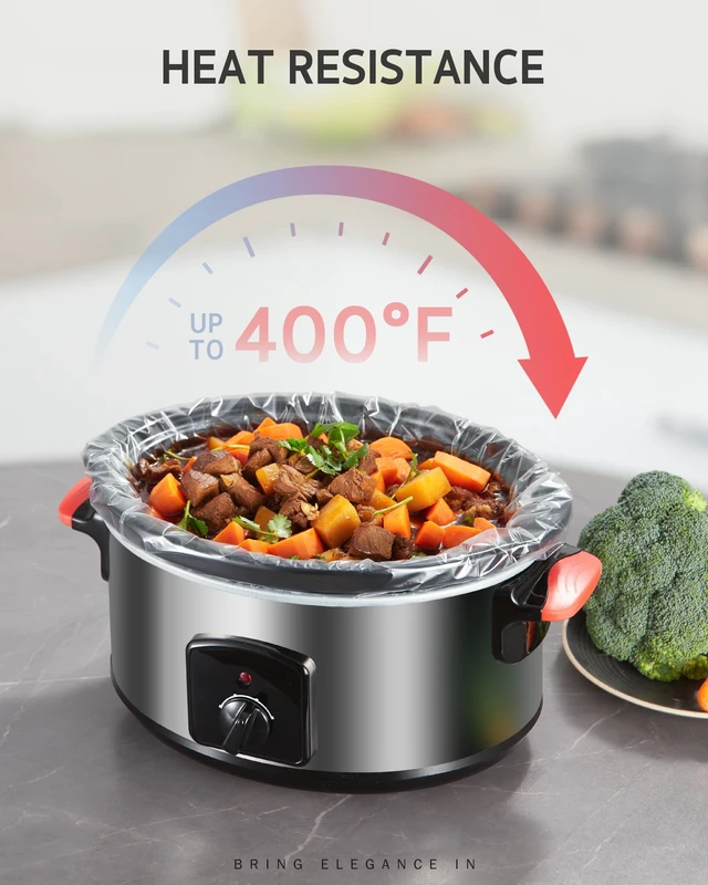 Alt view image 5 of 6 - Syntus Slow Cooker Liner, 20 Pcs 13"x 21" Large Size Fit 3-8 QT Pots