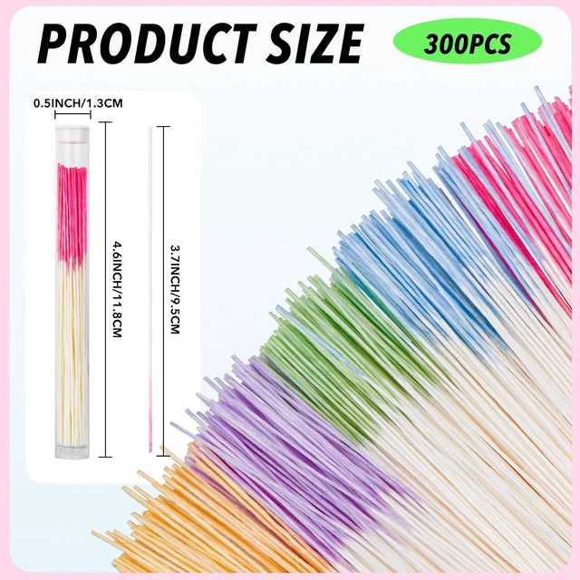 Alt view image 6 of 7 - opasyo Ear Hole Cleaner 300PCS Ear Piercing Cleaner Floss,5 Colors Earring Hole Cleaner for Girls Women Men,Disposable Piercing Cleaner Floss Ear Piercing Care Cleaning Tool (5colors)