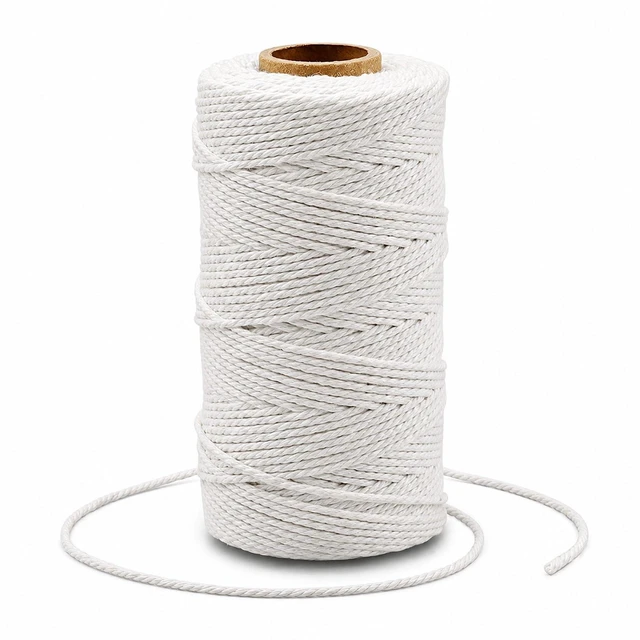 Main image of G2PLUS 2MM White String, 328 Feet Cotton Bakers Twine for Craft & Cooking