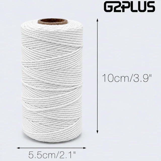 Alt view image 4 of 6 - G2PLUS 2MM White String, 328 Feet Cotton Bakers Twine for Craft & Cooking