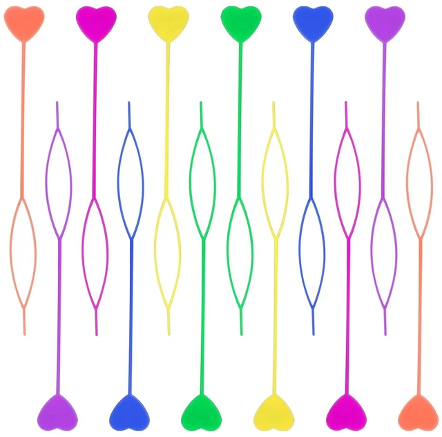 Main image of COMNICO 12pcs Quick Beader for Hair Braids Loading Beads Braid Stringer Ponytail Maker Plastic Hair Tail Beading Tools Kit for Kids Girls (Colorful)