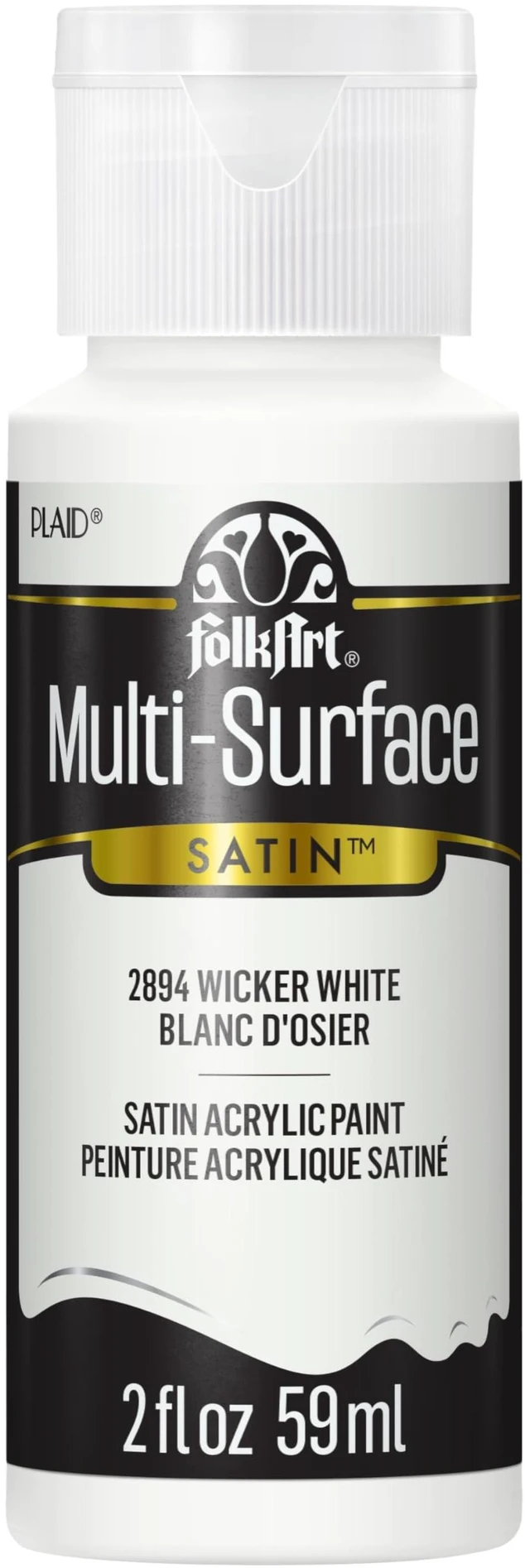 Main image of FolkArt Multi-Surface Paint in Assorted Colors (2 oz), 2894, Wicker White