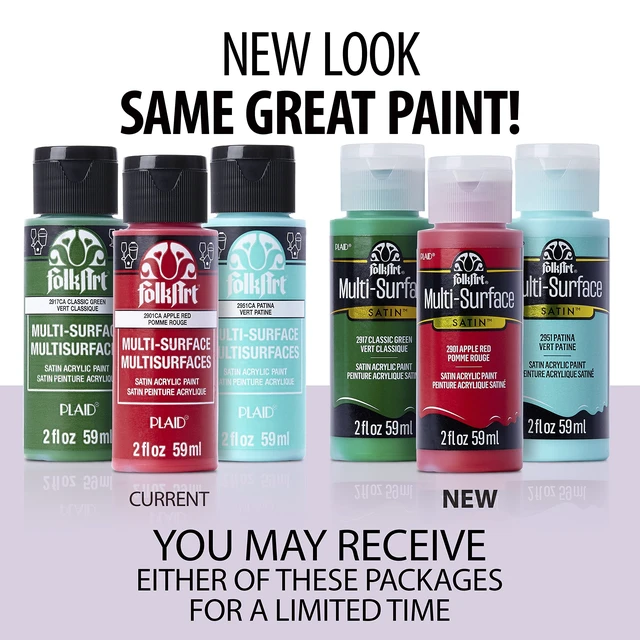 Alt view image 7 of 7 - FolkArt Multi-Surface Paint in Assorted Colors (2 oz), 2894, Wicker White