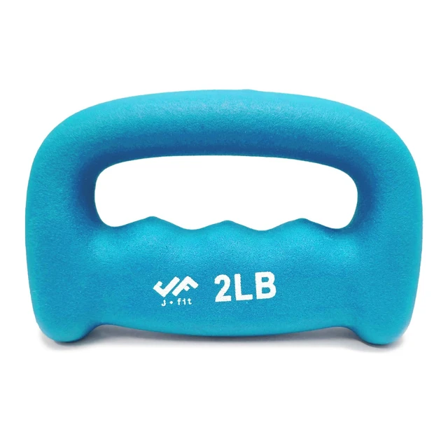 Alt view image 5 of 6 - JFIT Neoprene D Grip Dumbbells - Single Weights 1LB-5LB - Premium Non-Slip, Hand Weights, Ergonomic Design
