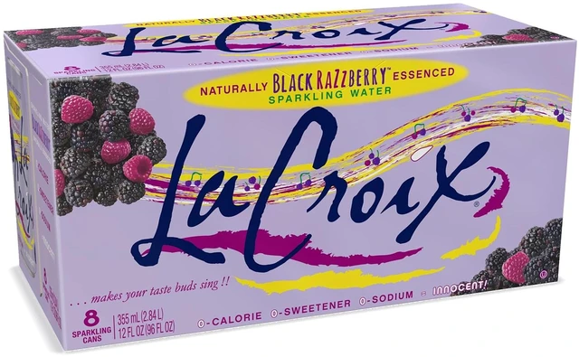 Main image of La Croix Sparkling Water, Black Razzberry, 12 Fl Oz (pack of 8)