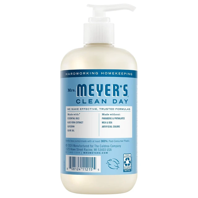 Alt view image 2 of 6 - Mrs. Meyer's Clean Day, Hand Soap, Rain Water Scent, 12.5 Fl Oz