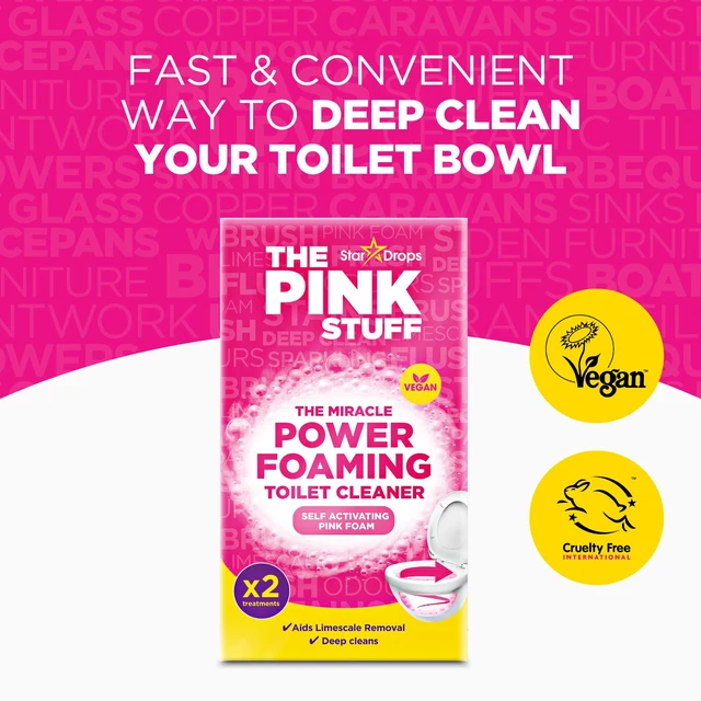 Alt view image 5 of 6 - Stardrops The Pink Stuff Miracle Foaming Toilet Powder, 7 Oz
