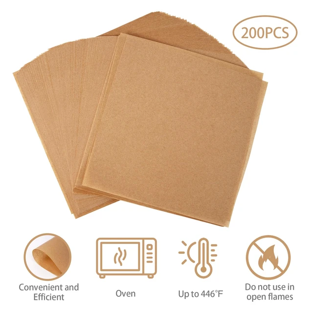 Alt view image 7 of 7 - 200Pcs 6 x 6 In Hamburger Patty Paper
