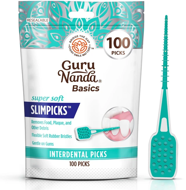 Main image of GuruNanda Supersoft Slimpicks Interdental Picks, 100 ct