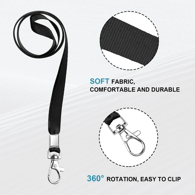 Alt view image 2 of 7 - 3 Pack Clear Vertical ID Badge Holder with Lanyard