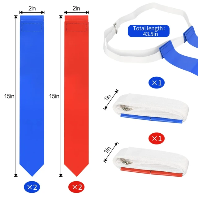 Alt view image 4 of 7 - DkOvn Flag Football Belts, Easy Tear Away Belt for Youths, Adult Players