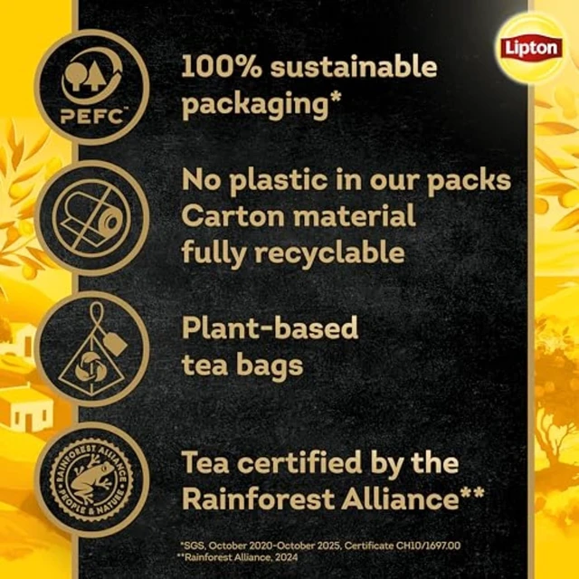 Alt view image 3 of 5 - Lipton Black Tea Peach Mango, Pyramid Tea Bags, Flavored Teabags for a Refreshing Cup of Tea, 20 Total Tea Bags
