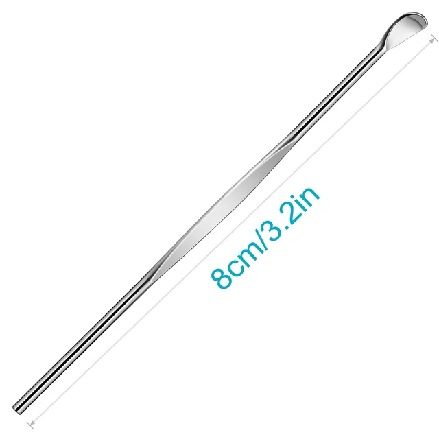 Alt view image 6 of 7 - 10pcs Sliver Metal Ear Cleaner Ear Pick Ear Spoon Earwax Curette Remover Earpick Tool Hanging Clean Tool for Ear Key Hanging Key Pendant