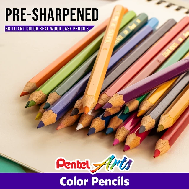 Alt view image 4 of 6 - Pentel Arts Colored Pencils, Assorted Colors, Set of 12 (CB8-12)