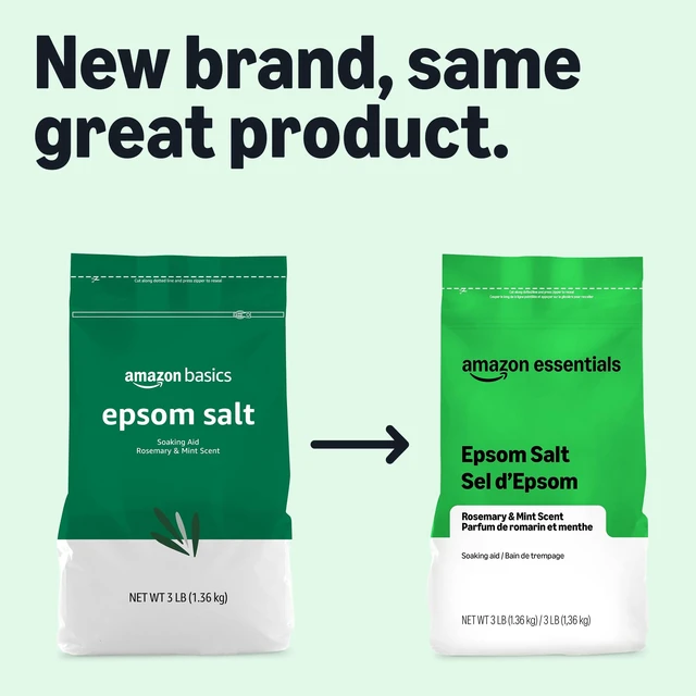 Alt view image 2 of 7 - Amazon Basics Epsom Salt Soaking Aid, Soothing Rosemary & Mint Scent, 3 Pound (Pack of 1) (Previously Solimo)