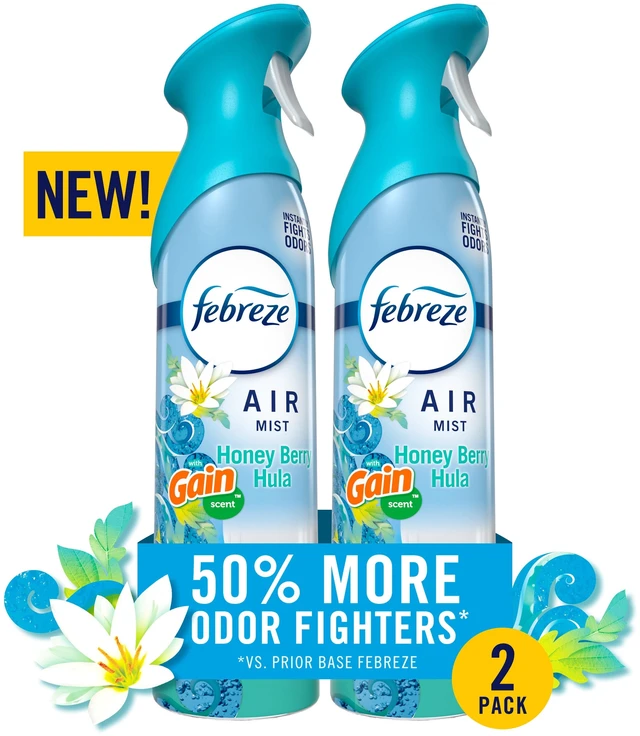 Main image of Febreze Air Mist Air Freshener Spray Gain Honey Berry Hula, 8.1oz 2 Count