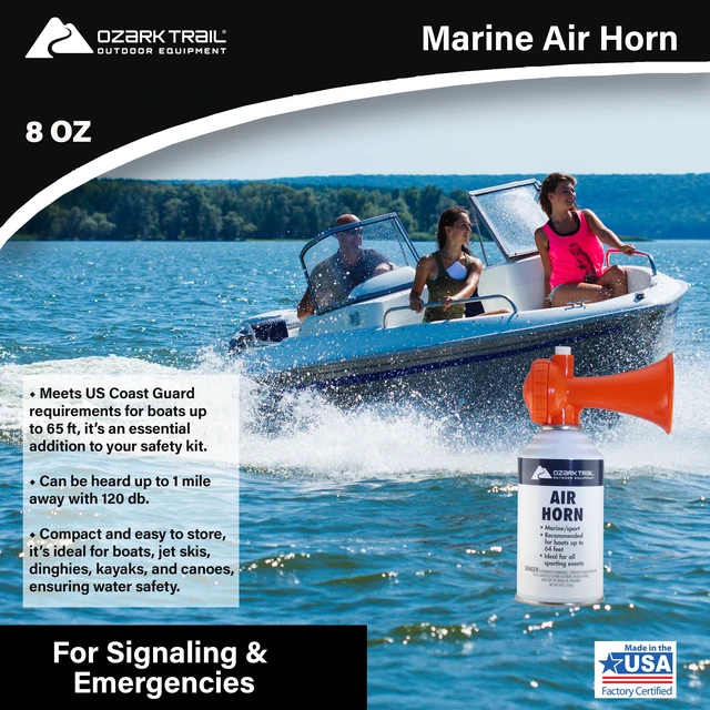 Alt view image 3 of 6 - Ozark Trail Marine Safety Air Horn, 8 oz
