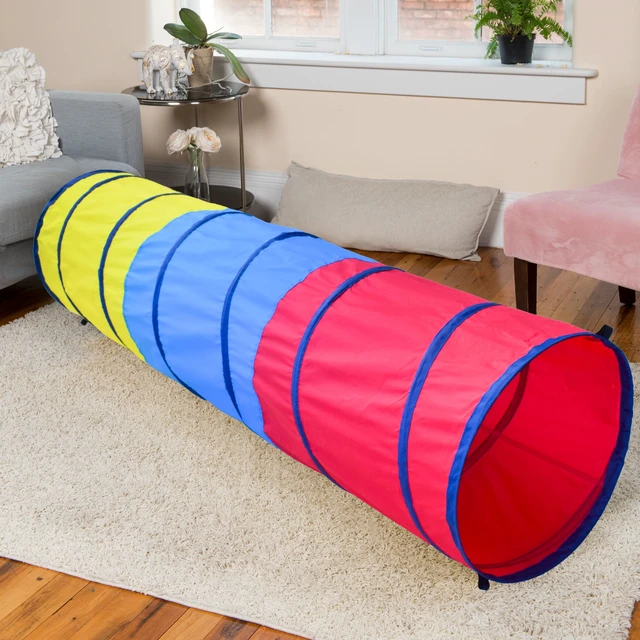 Alt view image 2 of 5 - Play Day Pop-up Crawl Through Tunnel, Polyester Material, Indoor & Outdoor - Tunnel for Kids 3+