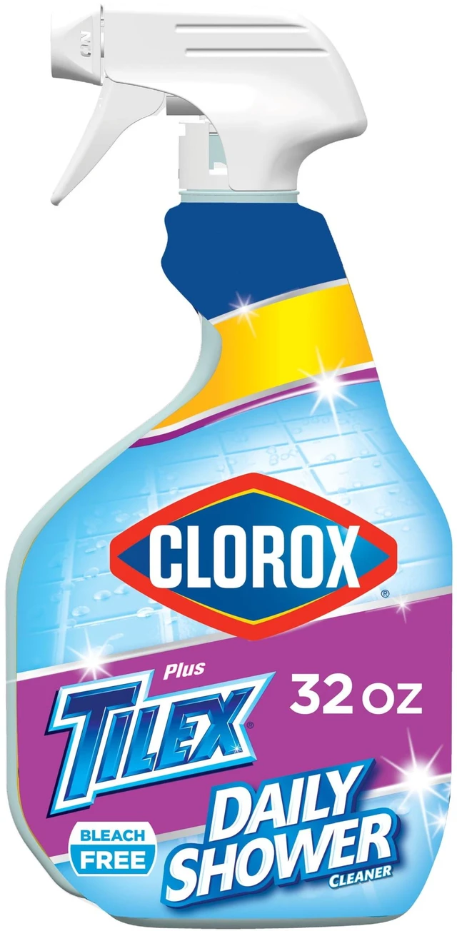 Main image of Clorox Plus Tilex Daily Shower Cleaner and Bathroom Spray, 32 fl oz