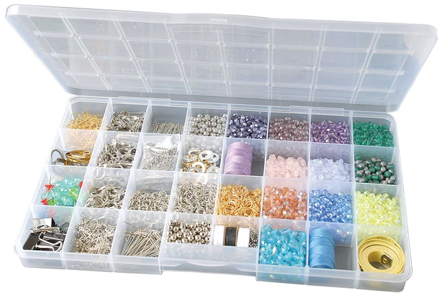 Alt view image 5 of 6 - The Beadery - 32 Comp Large Bead Keeper Box - Clear Plastic - 2176