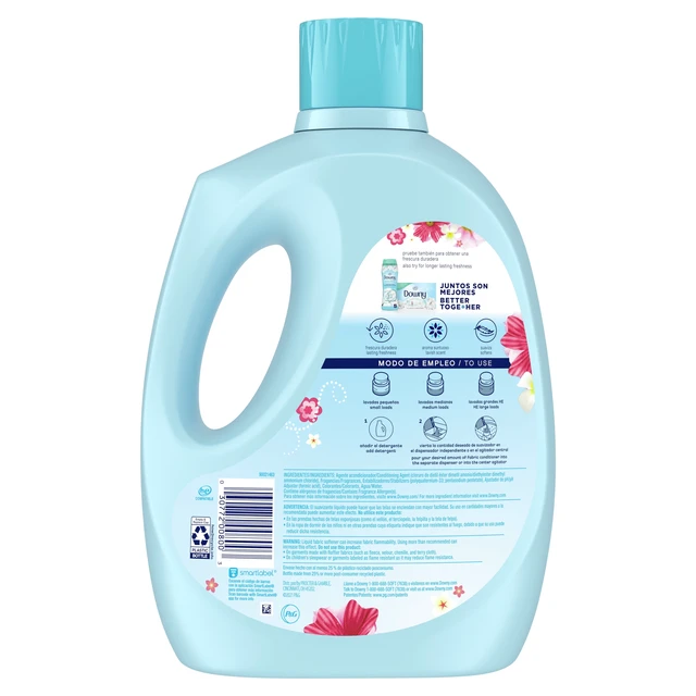 Alt view image 4 of 6 - Downy Fresh Non-Concentrated Liquid Fabric Softener, Sweet Summer Scent, 125 fl oz, 145 Loads