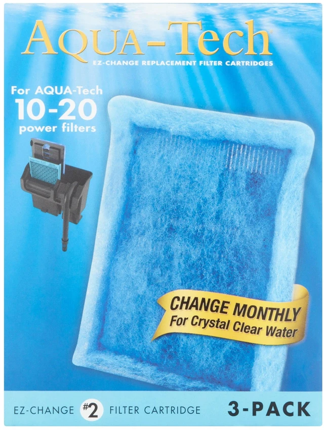 Main image of Aqua-Tech EZ-Change Aquarium Filter Cartridge for 10-20G Filters, 3pk