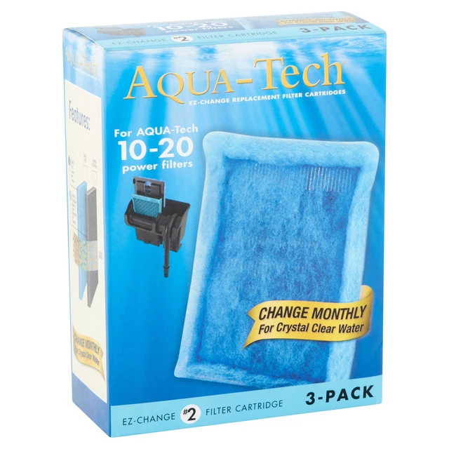 Alt view image 5 of 7 - Aqua-Tech EZ-Change Aquarium Filter Cartridge for 10-20G Filters, 3pk