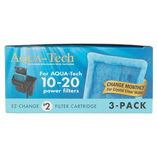 Alt view image 7 of 7 - Aqua-Tech EZ-Change Aquarium Filter Cartridge for 10-20G Filters, 3pk