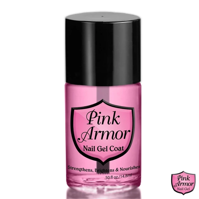 Alt view image 5 of 7 - Pink Armor Nail Gel Polish, Strengthening Nail Polish , 0.5 fl oz