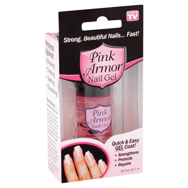 Alt view image 4 of 7 - Pink Armor Nail Gel Polish, Strengthening Nail Polish , 0.5 fl oz