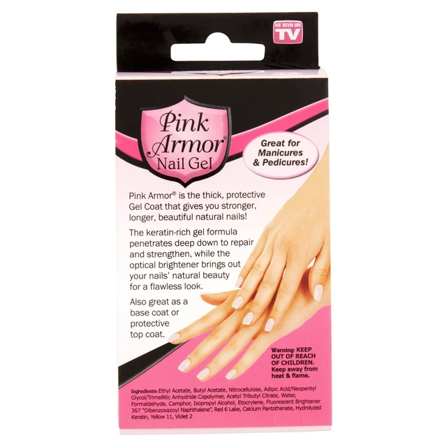 Alt view image 3 of 7 - Pink Armor Nail Gel Polish, Strengthening Nail Polish , 0.5 fl oz