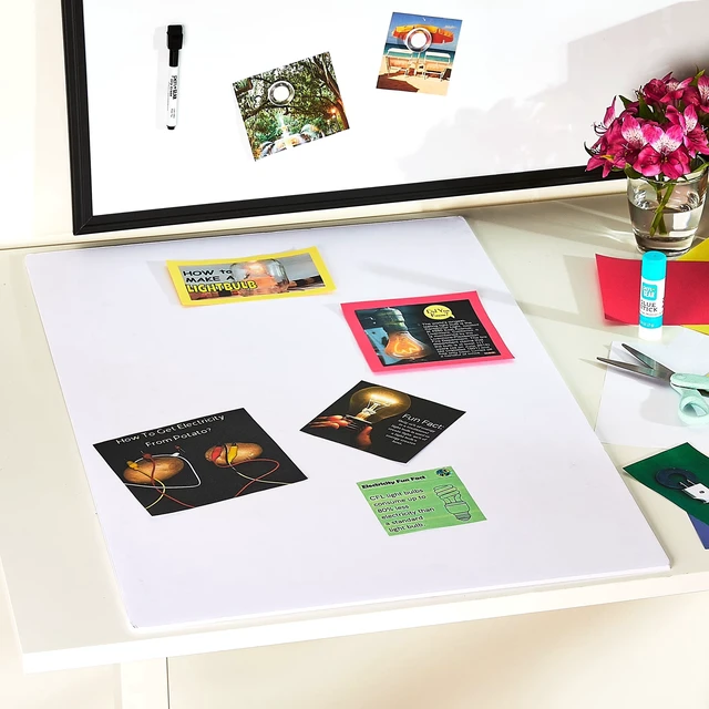 Alt view image 7 of 7 - (5 pack) Pen+Gear White Foam Board, 20" x 30"