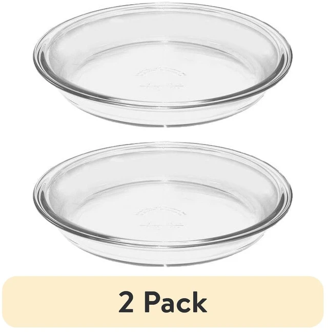 Main image of (2 pack) Anchor Hocking 9" Glass Pie Pan