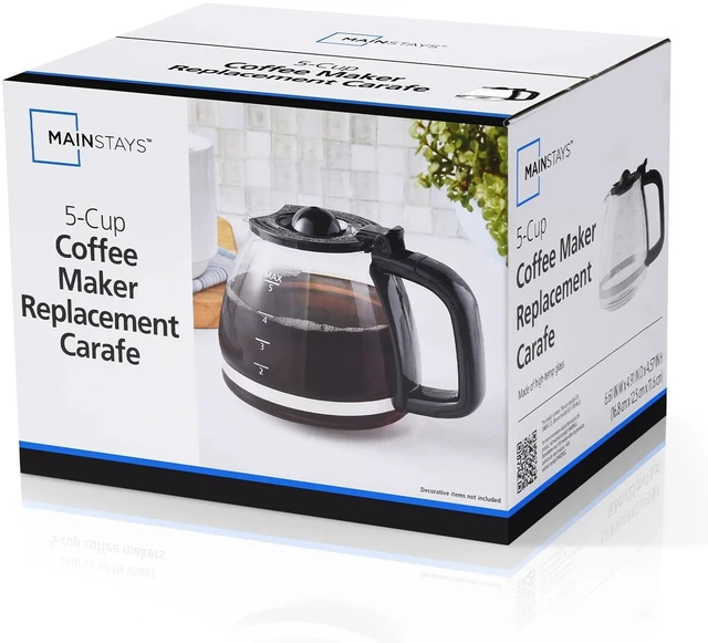 Alt view image 6 of 6 - Mainstays 5-Cup Replacement Carafe for Coffee Makers, Plastic & Glass