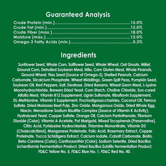 Alt view image 6 of 6 - Kaytee Forti-Diet Parrot Food, 8 Pounds
