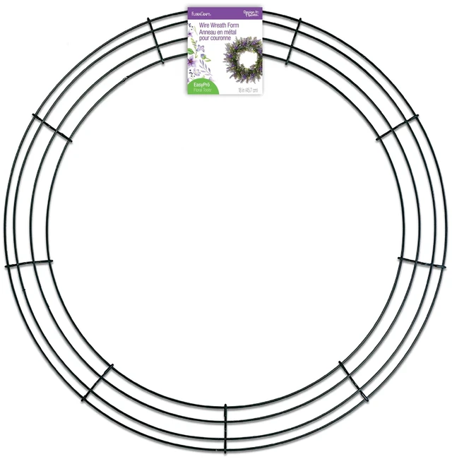 Main image of FloraCraft Wire Wreath Form 18 inch Green