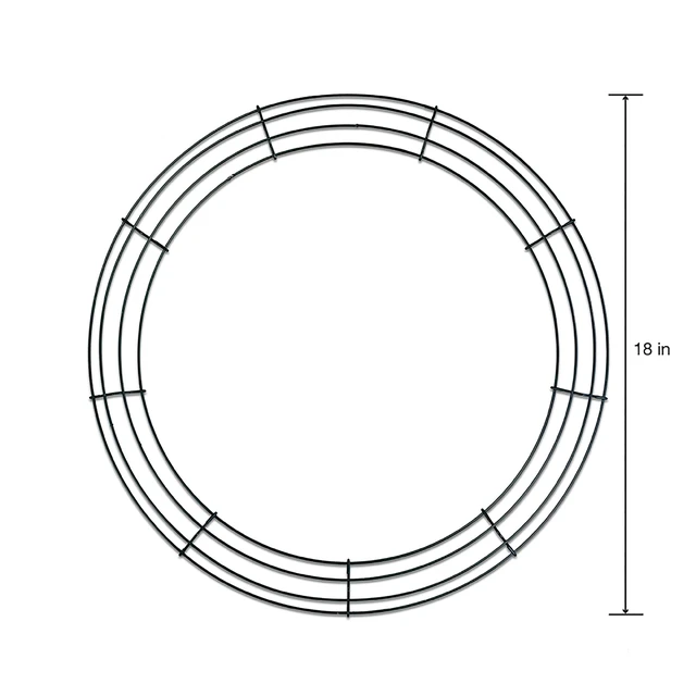 Alt view image 5 of 6 - FloraCraft Wire Wreath Form 18 inch Green