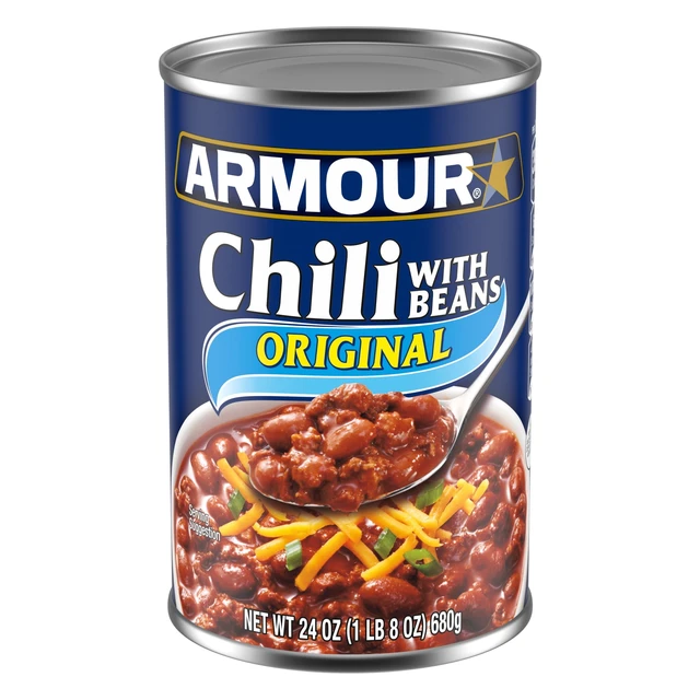 Alt view image 4 of 5 - (4 pack) Armour Star Chili with Beans Canned Food, 24 oz Can