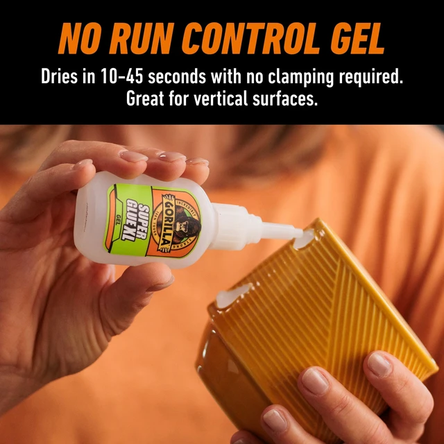 Alt view image 4 of 5 - Gorilla Glue Super Glue Gel (15g) Clear Color, Pack of 1