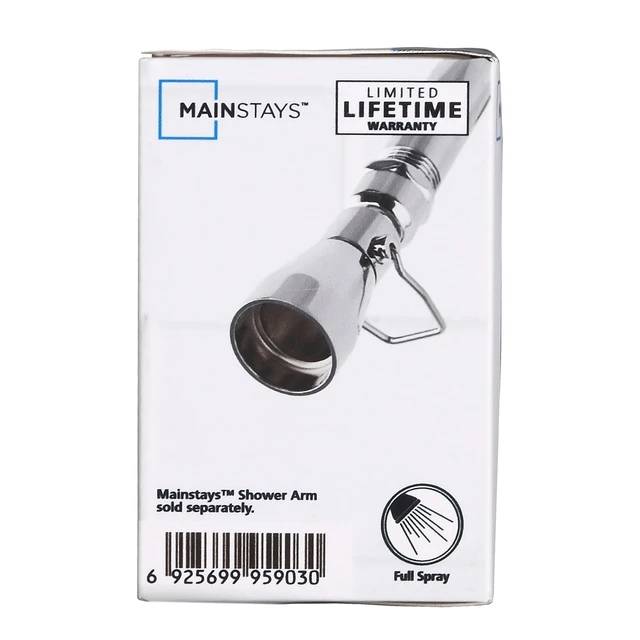 Alt view image 6 of 6 - Mainstays Water Conserving Showerhead in Chrome