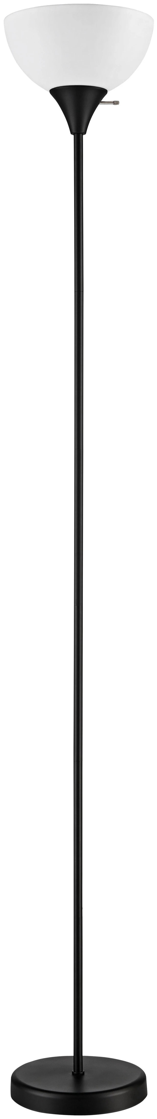 Main image of Mainstays 71 in Black Floor Lamp with 3-Way Switch