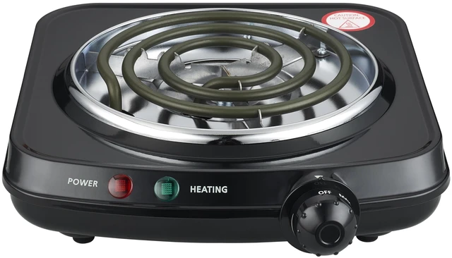 Main image of Mainstays Single Coil Electric Burner and Hot Plate, 1100W, Black
