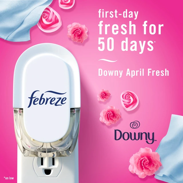 Alt view image 2 of 6 - Febreze Plug in Air Freshener Scented Oil Refill, Downy April Fresh, 3 Count