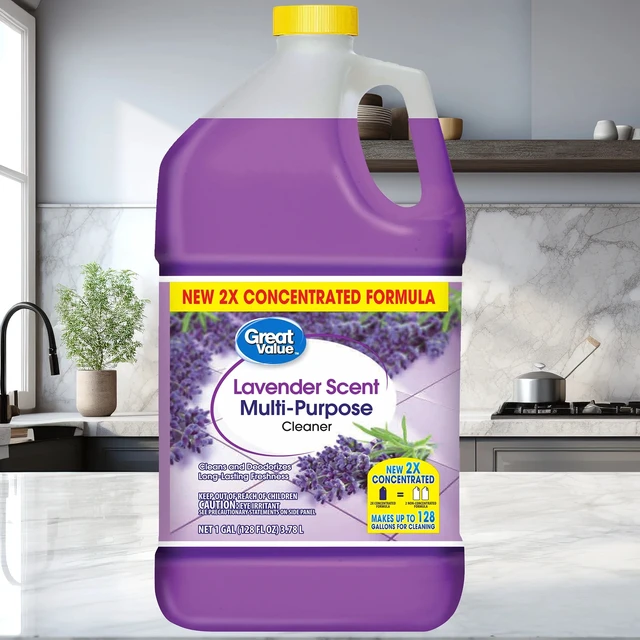Alt view image 6 of 6 - Great Value Multi Purpose Cleaner, Lavender Scent, 128 fl oz