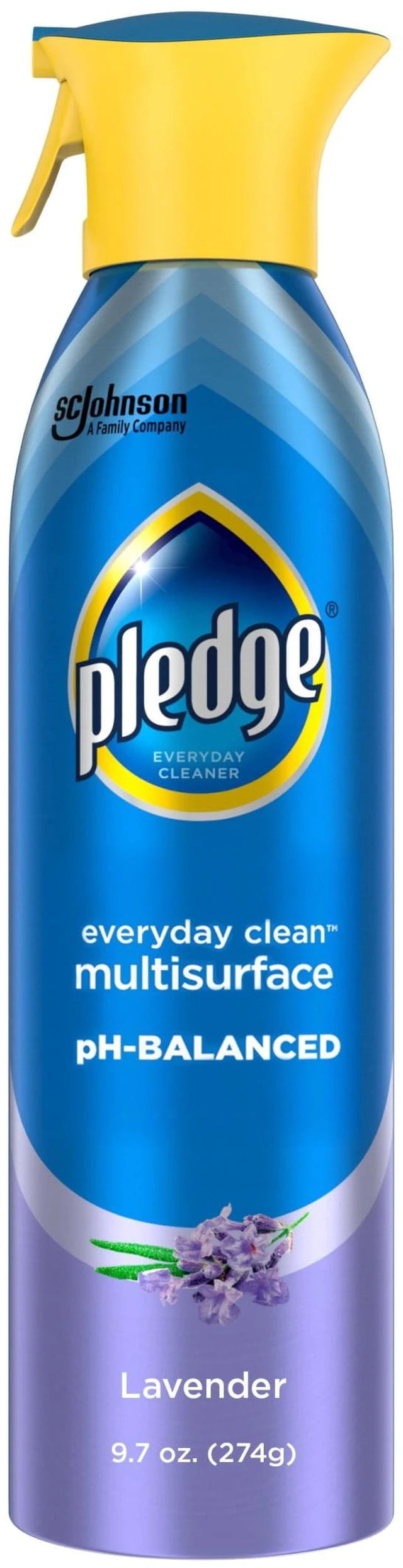 Main image of Pledge Everyday Cleaner Multi Surface, Aerosol, Lavender Scent, 9.7 oz