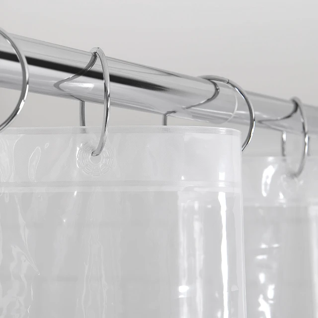 Alt view image 2 of 6 - Mainstays Light Weight PEVA Shower Liner, 70 in x 71 in, Clear