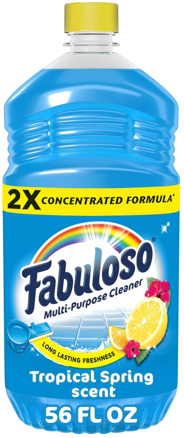 Main image of Fabuloso 2X Multi-Purpose Cleaner, No Rinse Floor Cleaner, Tropical Spring Scent, 56 fl oz