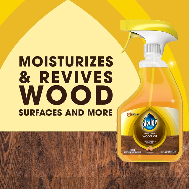 Alt view image 4 of 5 - Pledge Wood Oil, Expert Care, Trigger Spray Moisturizes & Revives with Orange Scent, 16 oz
